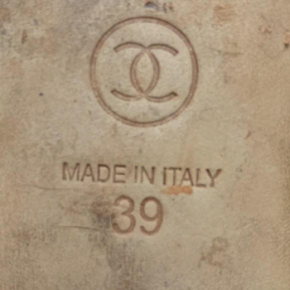 Chanel Black Leather & Patent Toe Flat size 39 - Picture 3 of 4